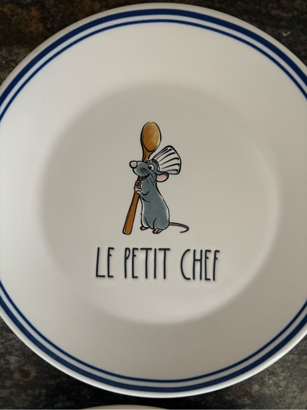 Rae Dunn Disney Remy ratatouille chef appetizer dessert plates, home decor - Picture 3 of 7